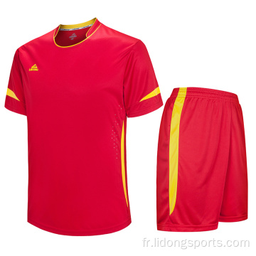 Jerseys de polyester Futebol Camisas de Time de Futebol